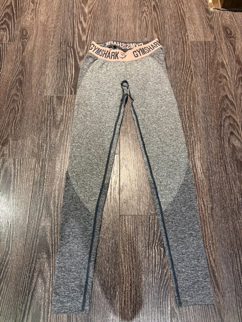 Gymshark Flex Charcoal Peach Leggings